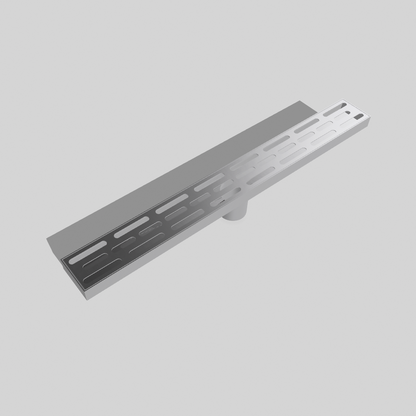 24″ Linear Shower Drain, 304 Stainless Steel — Grate or Tile-In Cover