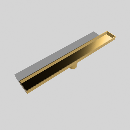 24″ Linear Shower Drain, 304 Stainless Steel — Grate or Tile-In Cover