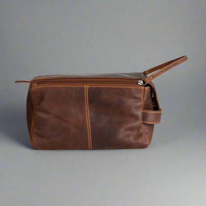 Greenwood Leather Darwin Travel Wash Bag