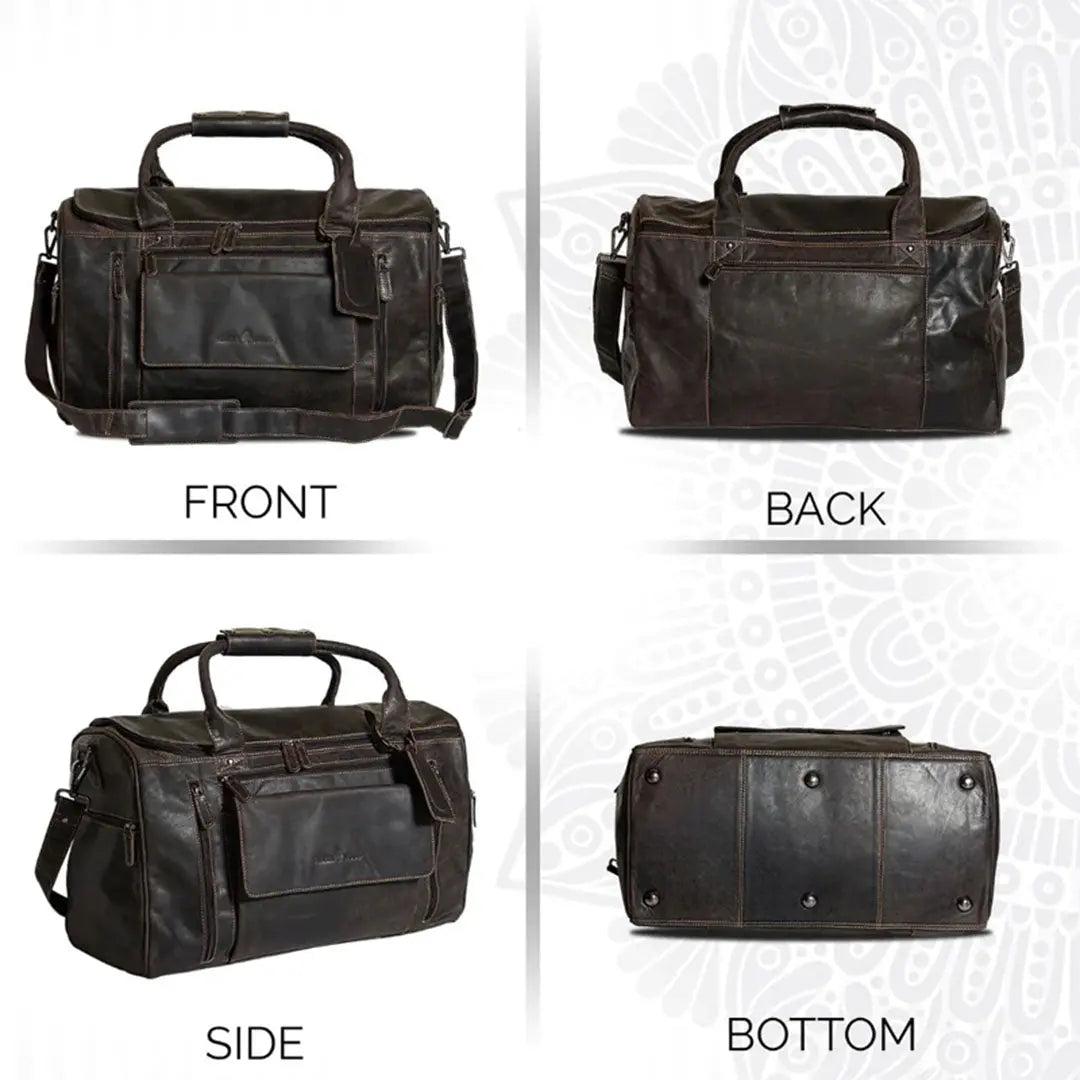 Greenwood Leather Regina Large Travel Duffle Bag