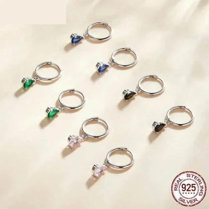 Exquisite Ishwar Water Drop Earrings | 925 Sterling Silver | 4 Colors | Statement Jewelry Sce1018