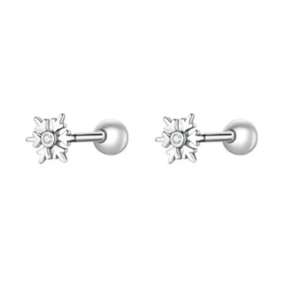 925 Sterling Silver Star And Butterfly Stud Earrings - Delicate And Fine Jewelry