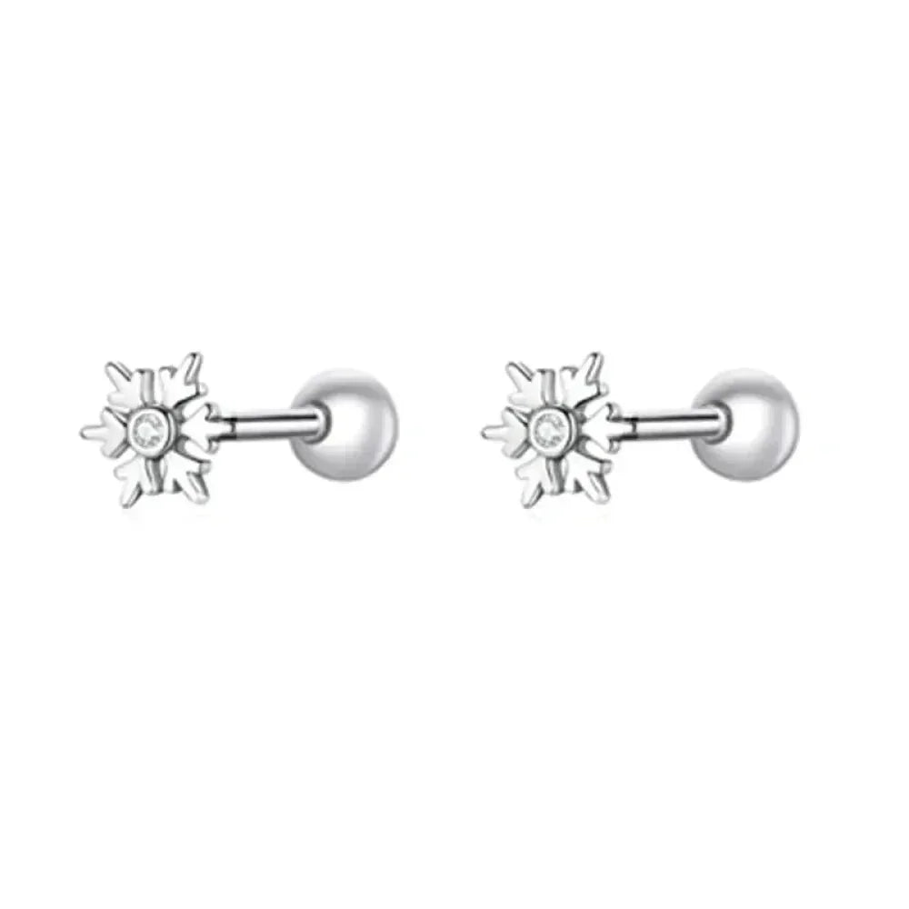 925 Sterling Silver Star And Butterfly Stud Earrings - Delicate And Fine Jewelry