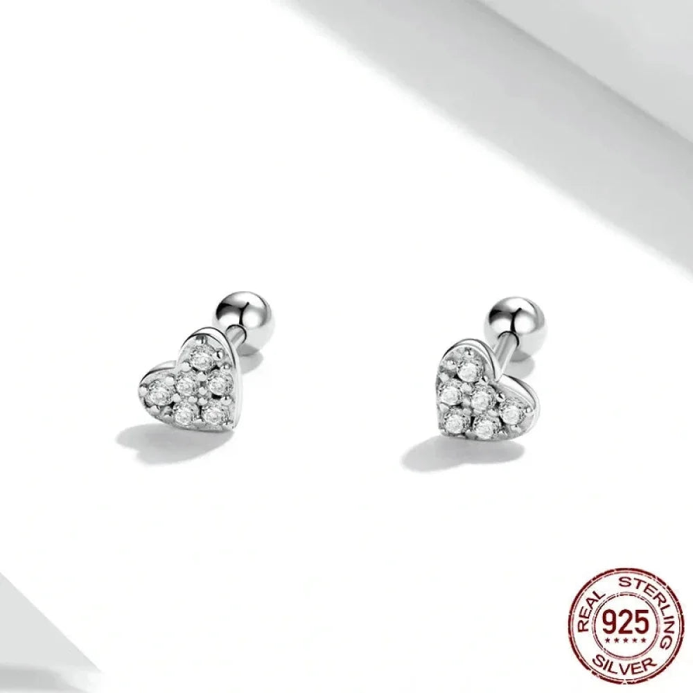 925 Sterling Silver Star And Butterfly Stud Earrings - Delicate And Fine Jewelry