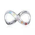 925 Sterling Silver Clear 5A Crystal Collection Family Heart X-Shape Charm Beads for Charm Bracelet & Necklace Pendant