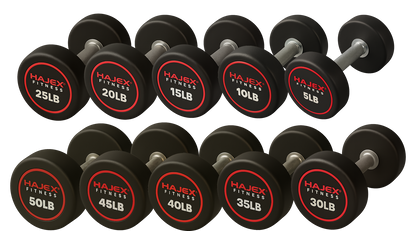HAJEX Round Dumbbells 5 to 150 LB (Elite Series)