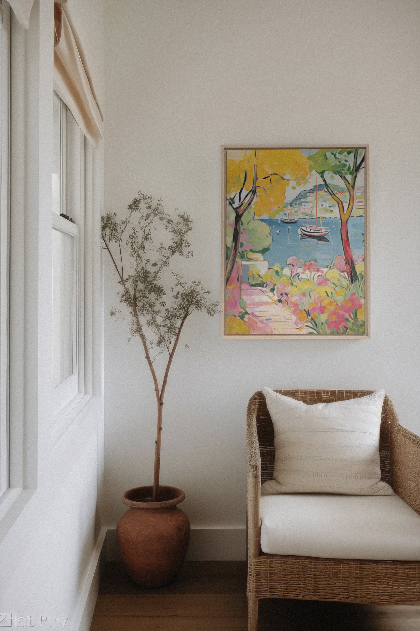 HARBOR BURSTS, Oeuvre sur toile étirée