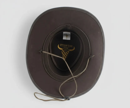 Shapeable Cowboy Hat with 12 Gauge Bullet Slice & Embellishments
