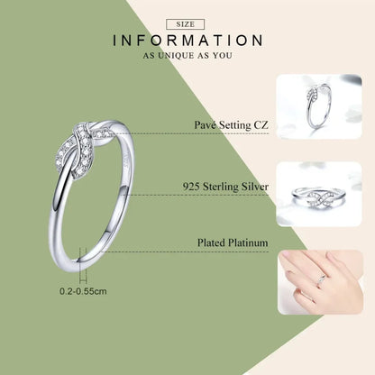 Sterling Silver Infinity Ring (Forever Bound)