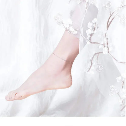 925 Sterling Silver Beaded Anklets - Timeless Elegance For Your Ankle