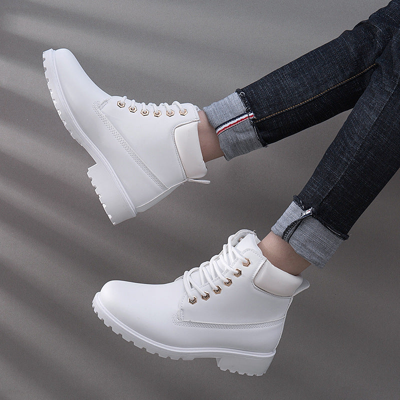Leather Trim Classic Boots