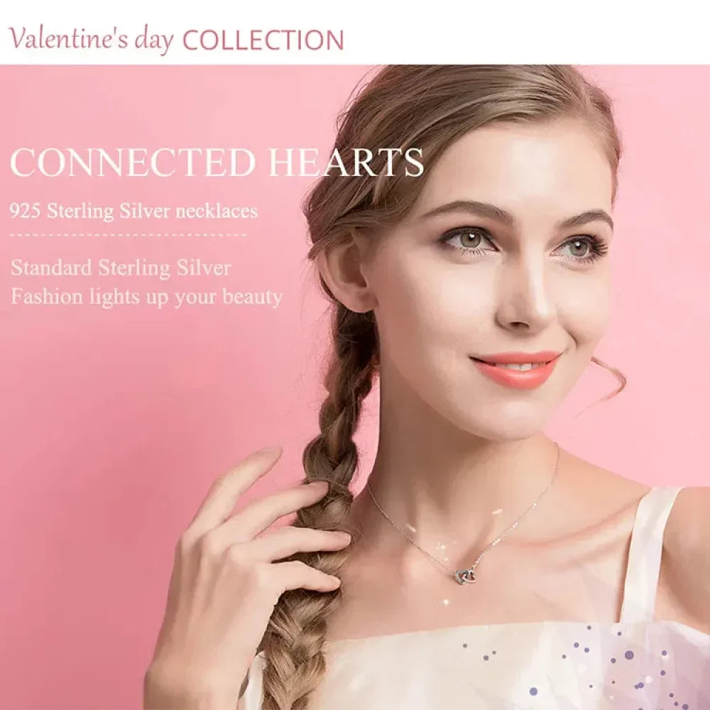 925 Sterling Silver Heart Pendant Necklace - Perfect Valentine'S Day Gift