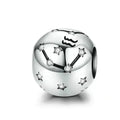 Vintage 925 Sterling Silver Twelve Constellations Star Sign Zodiac Beads Charms For Diy Bracelet Necklace