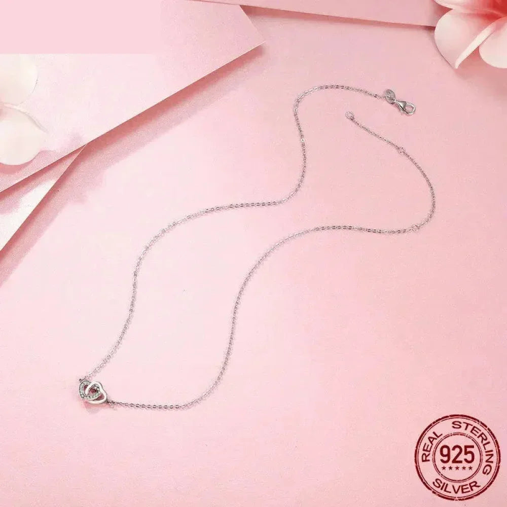 925 Sterling Silver Heart Pendant Necklace - Perfect Valentine'S Day Gift