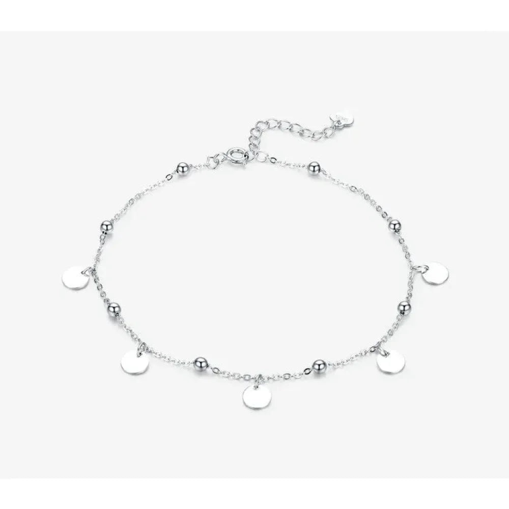 925 Sterling Silver Geometric Minimalist Anklets - Elevate Your Summer Style With Sct011