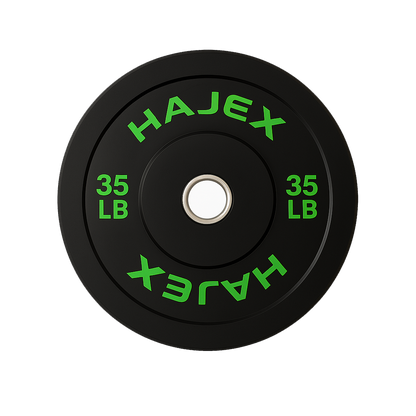 HAJEX Olympic Bumper Weight Plates - 10, 15, 25, 35, 45, 55 LB