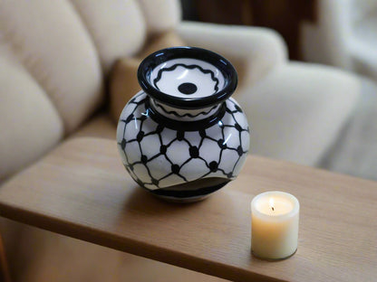 Handmade Ceramic Candle & Aromatic Oil Holder | Various Patterns