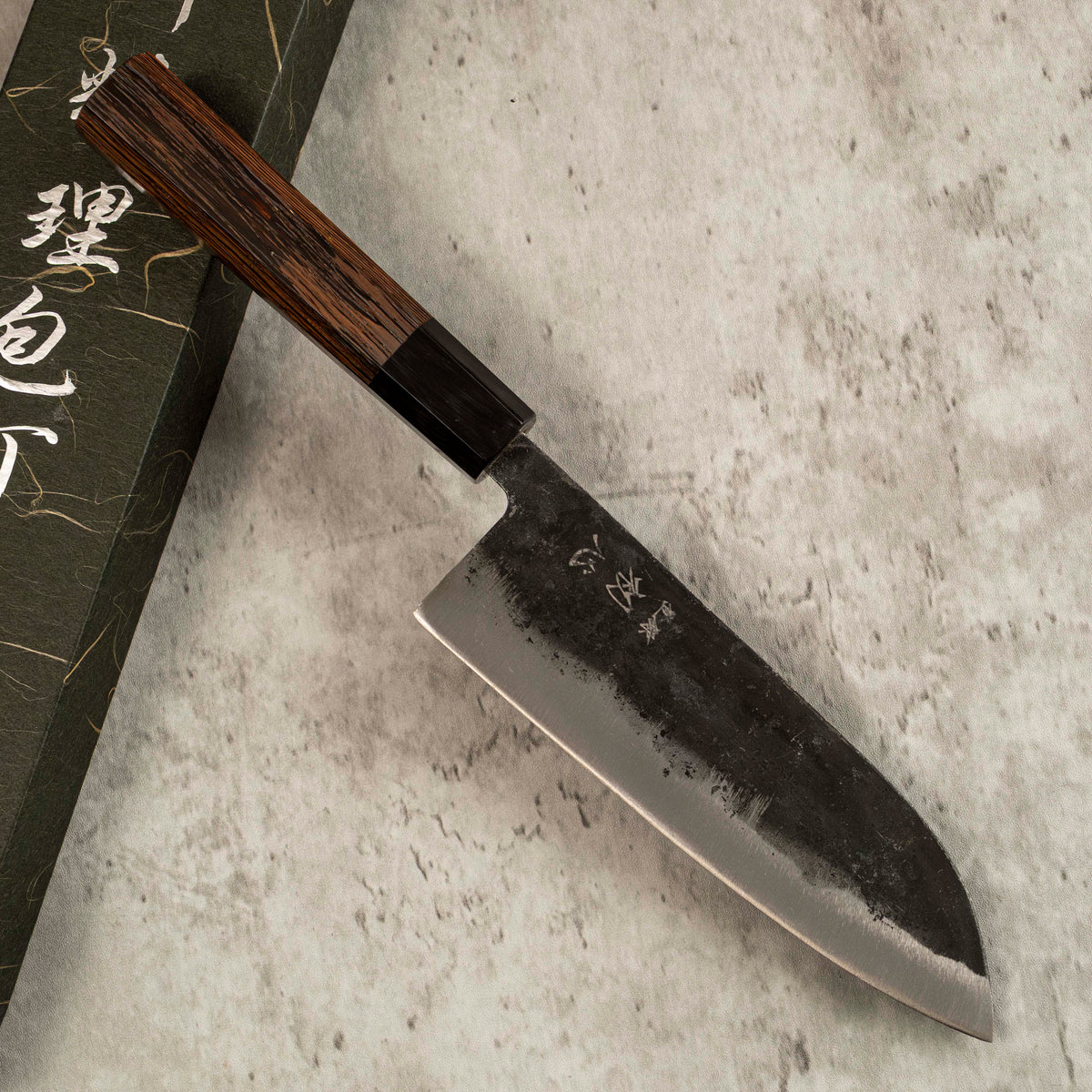Hatsukokoro Kurogane Santoku 165 mm