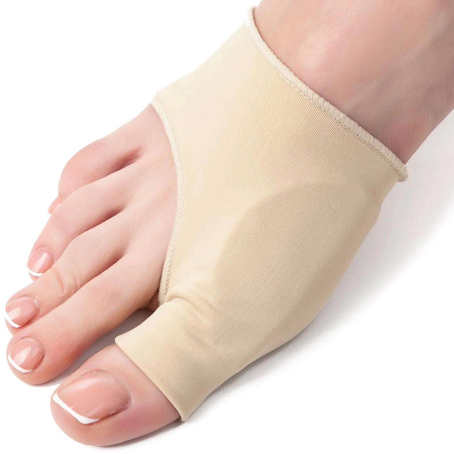 5 STARS UNITED Bunion Relief Sleeve with Gel Cushion – 2-Pack Hallux Valgus Cover for Men and Women - Toe Spacer Socks with Pads for Comfort and Protection