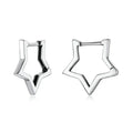 925 Sterling Silver Starlike Earrings - Minimalist Star Shape Ear Buckle for Women - Fashion jewelry SCE1136