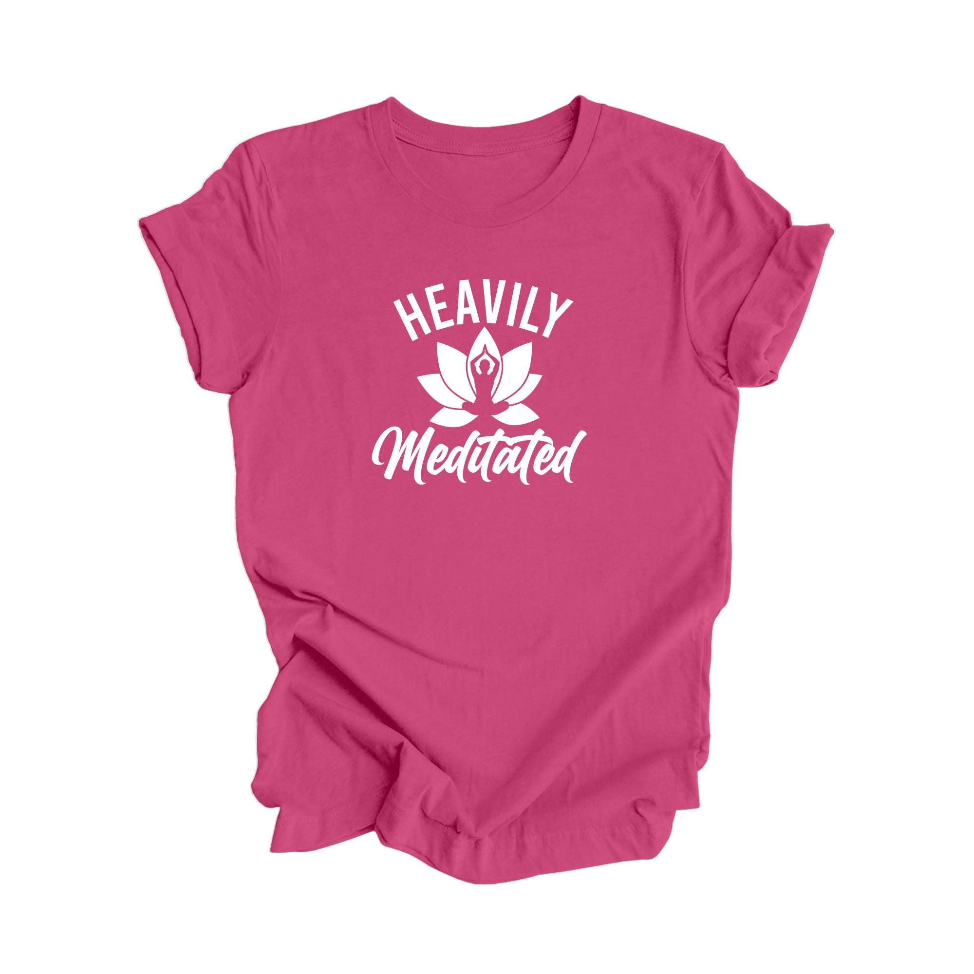 Heavily Meditated - Yoga Gift, Meditation Shirt, Yoga T-shirt, Yoga Lover Gift,  Yoga Teacher Shirt, Wellness Shirt, Self Care Shirt - Inspired X