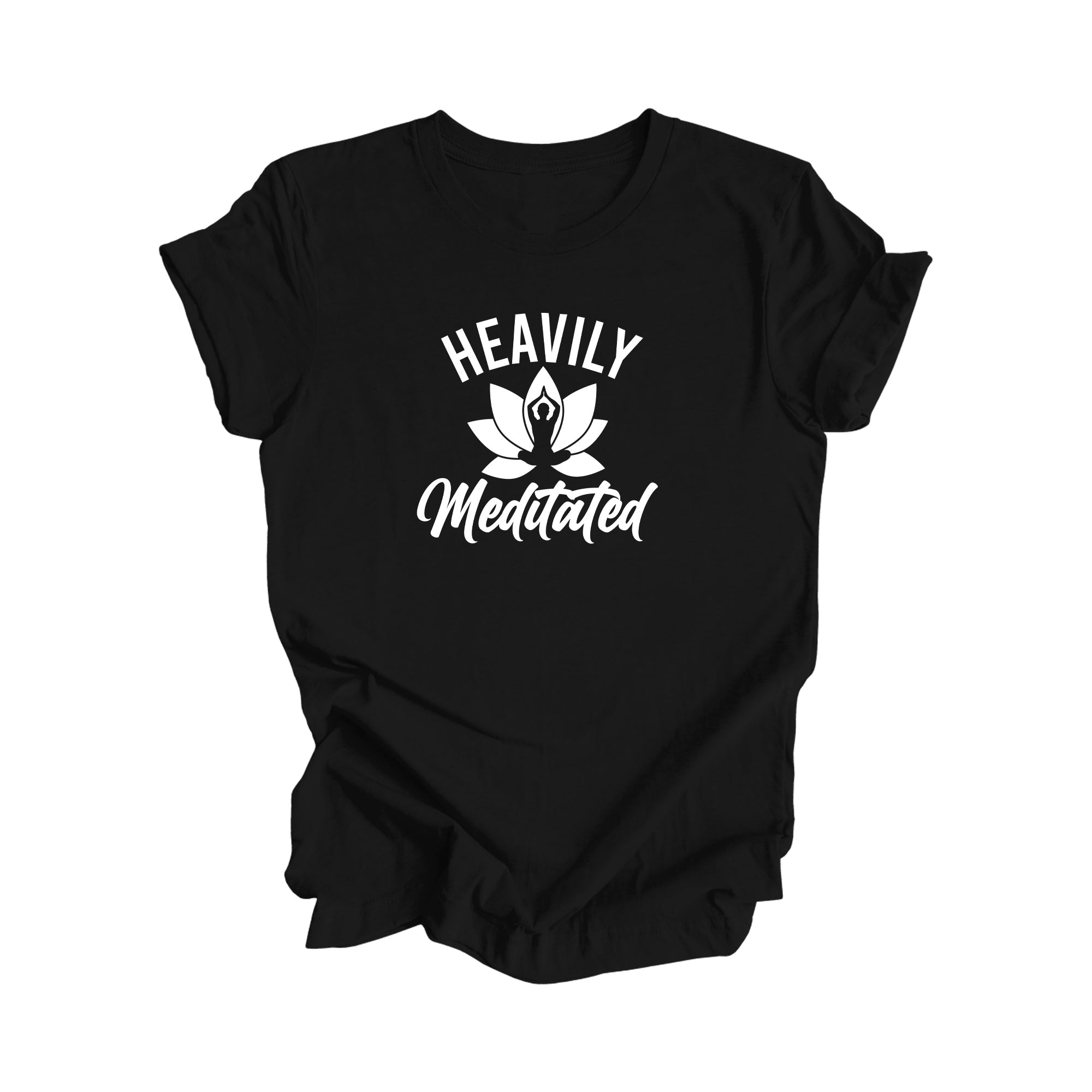 Heavily Meditated - Yoga Gift, Meditation Shirt, Yoga T-shirt, Yoga Lover Gift,  Yoga Teacher Shirt, Wellness Shirt, Self Care Shirt - Inspired X