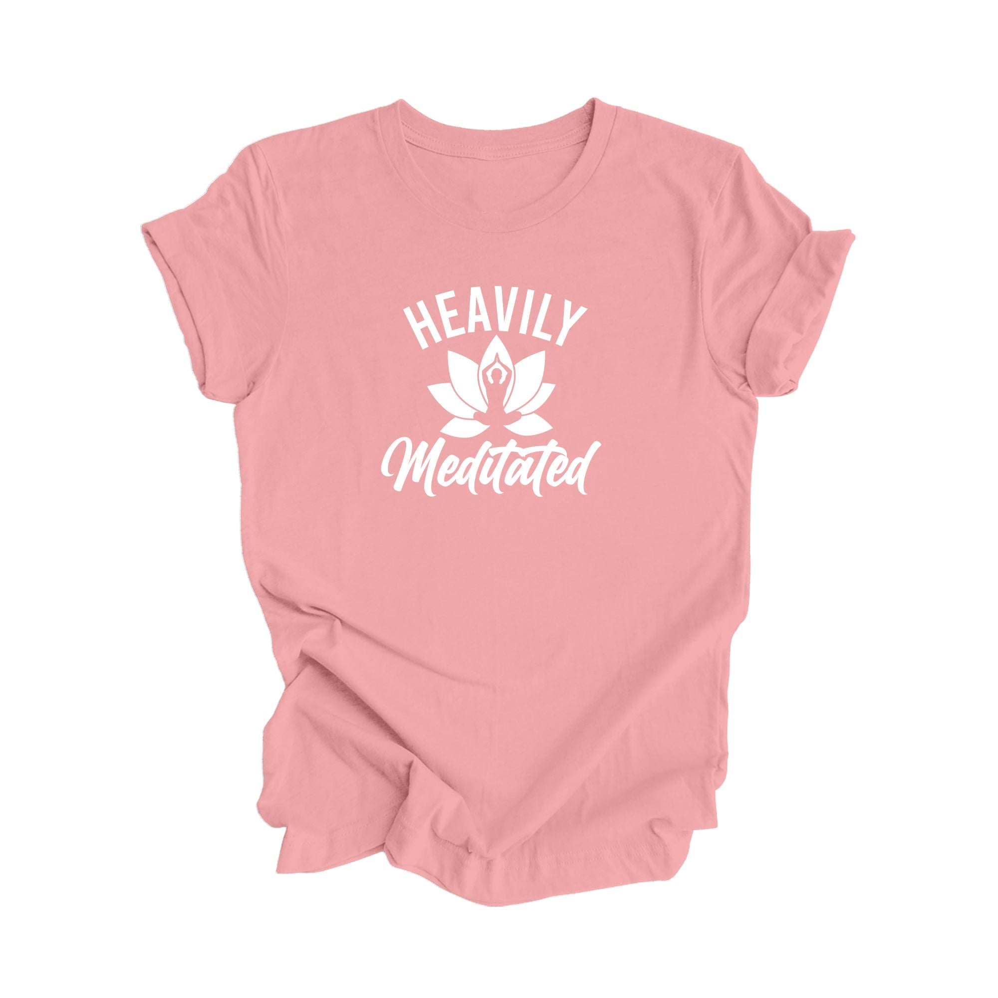 Heavily Meditated - Yoga Gift, Meditation Shirt, Yoga T-shirt, Yoga Lover Gift,  Yoga Teacher Shirt, Wellness Shirt, Self Care Shirt - Inspired X