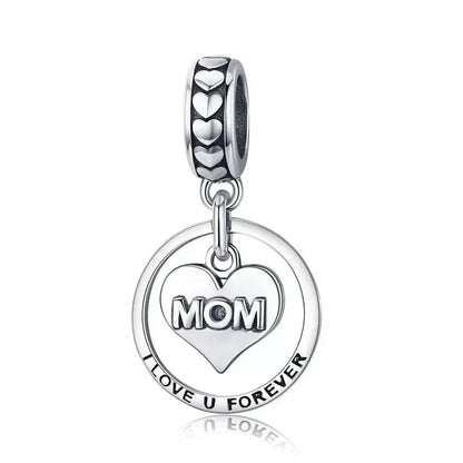 925 Sterling Silver Maternal Love Charm Diy - Touching Baby Feet Pendant For Bracelet