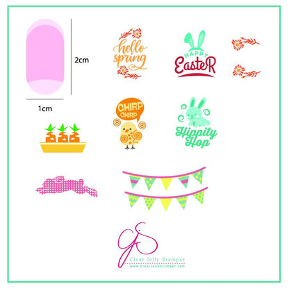 Clear Jelly Stamper - Hippity Easter