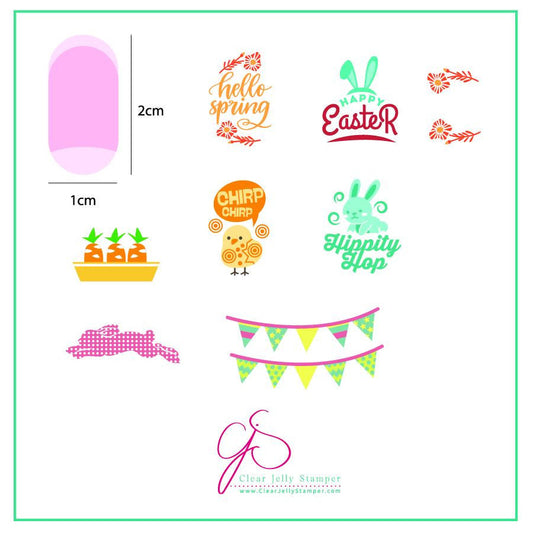 Clear Jelly Stamper - Hippity Easter