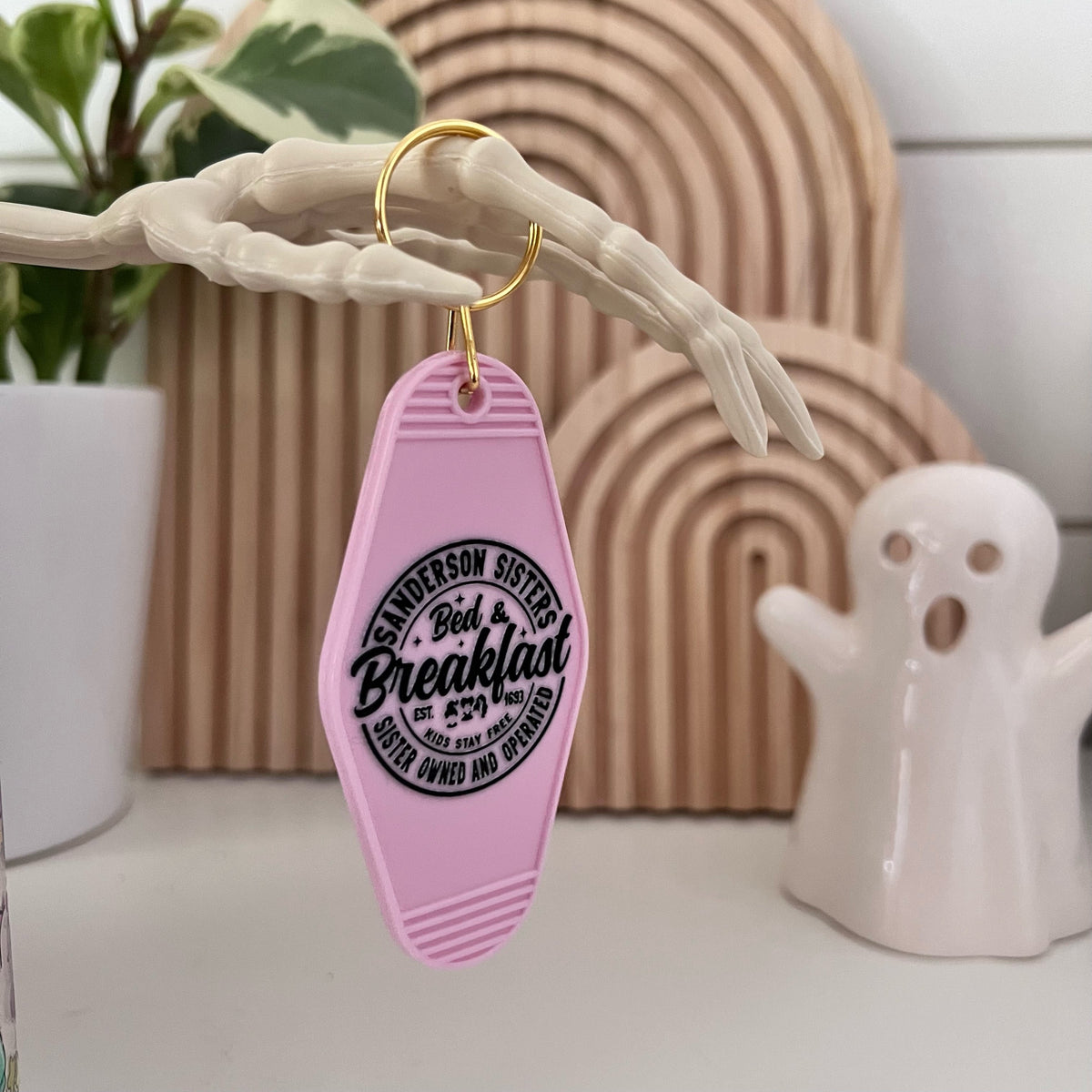 Hocus Pocus Bed & Breakfast Motel Keychain