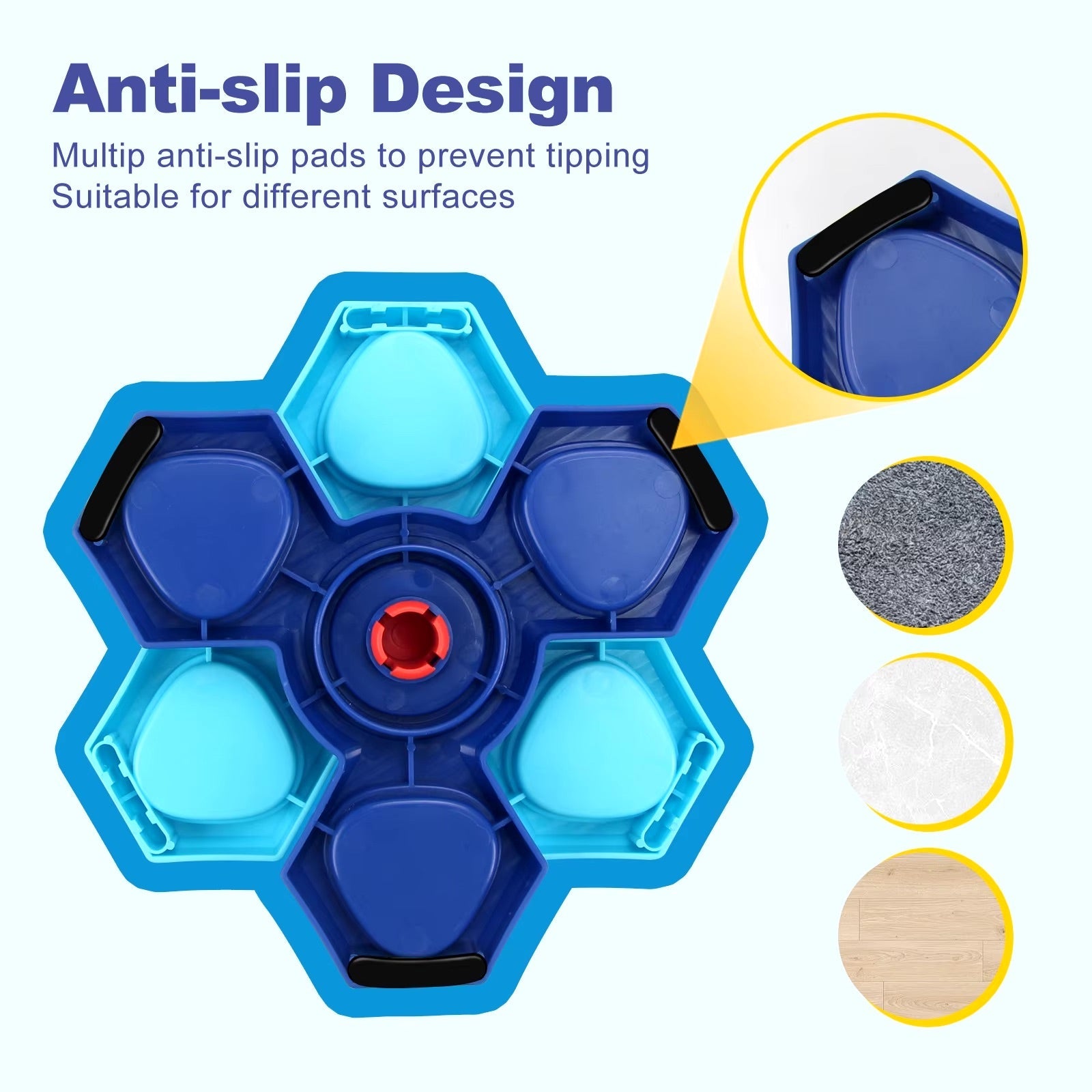 Dog Puzzle Toy – Honeycomb Interactive Feeder
