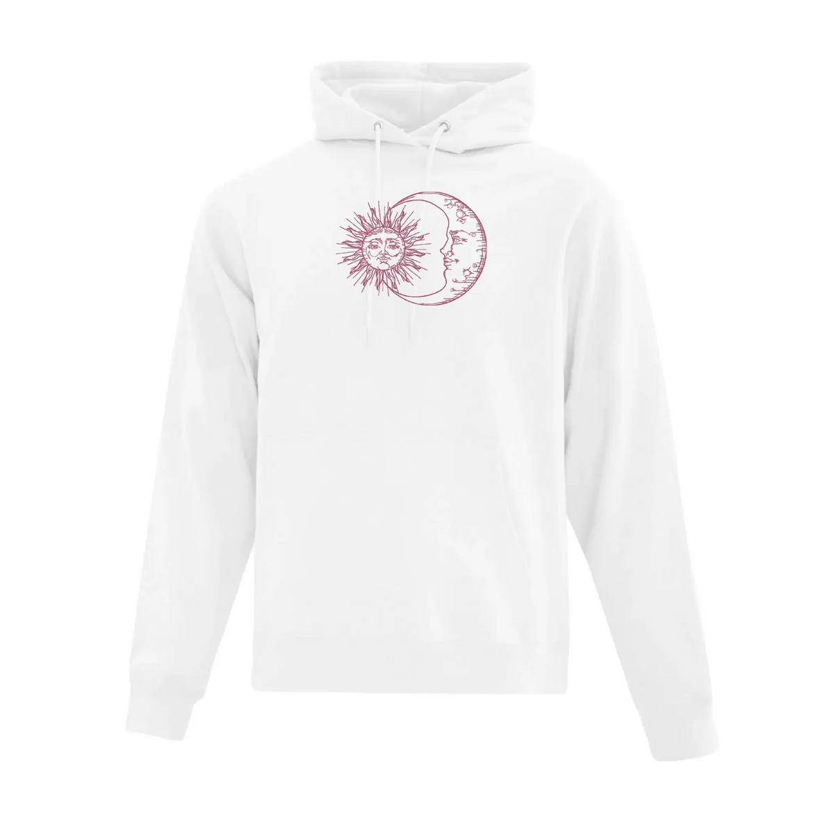 Hoodie Sun and Moon brodé