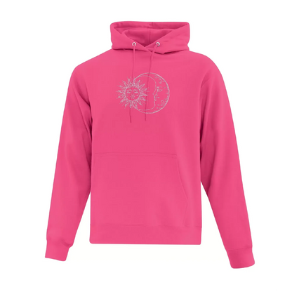 Hoodie Sun and Moon brodé