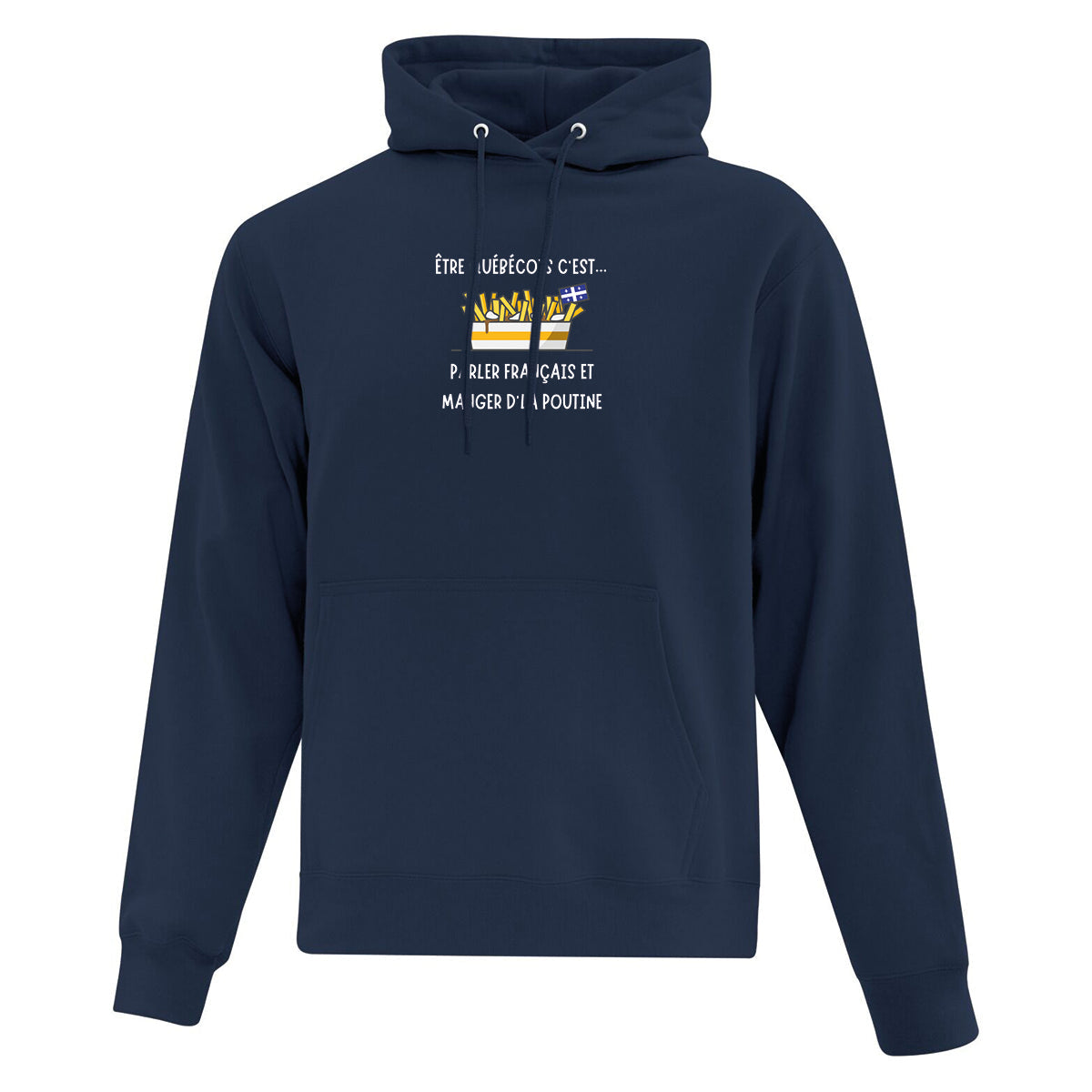 Hoodie Poutine imprimé