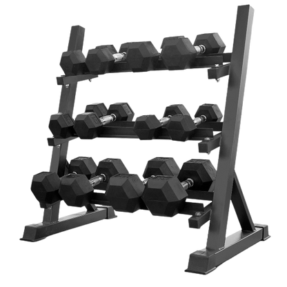 Steel Dumbbell Racks Vertical & Horizontal (3, 6, 8, 10 Levels)