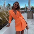 Orange Suit Dress