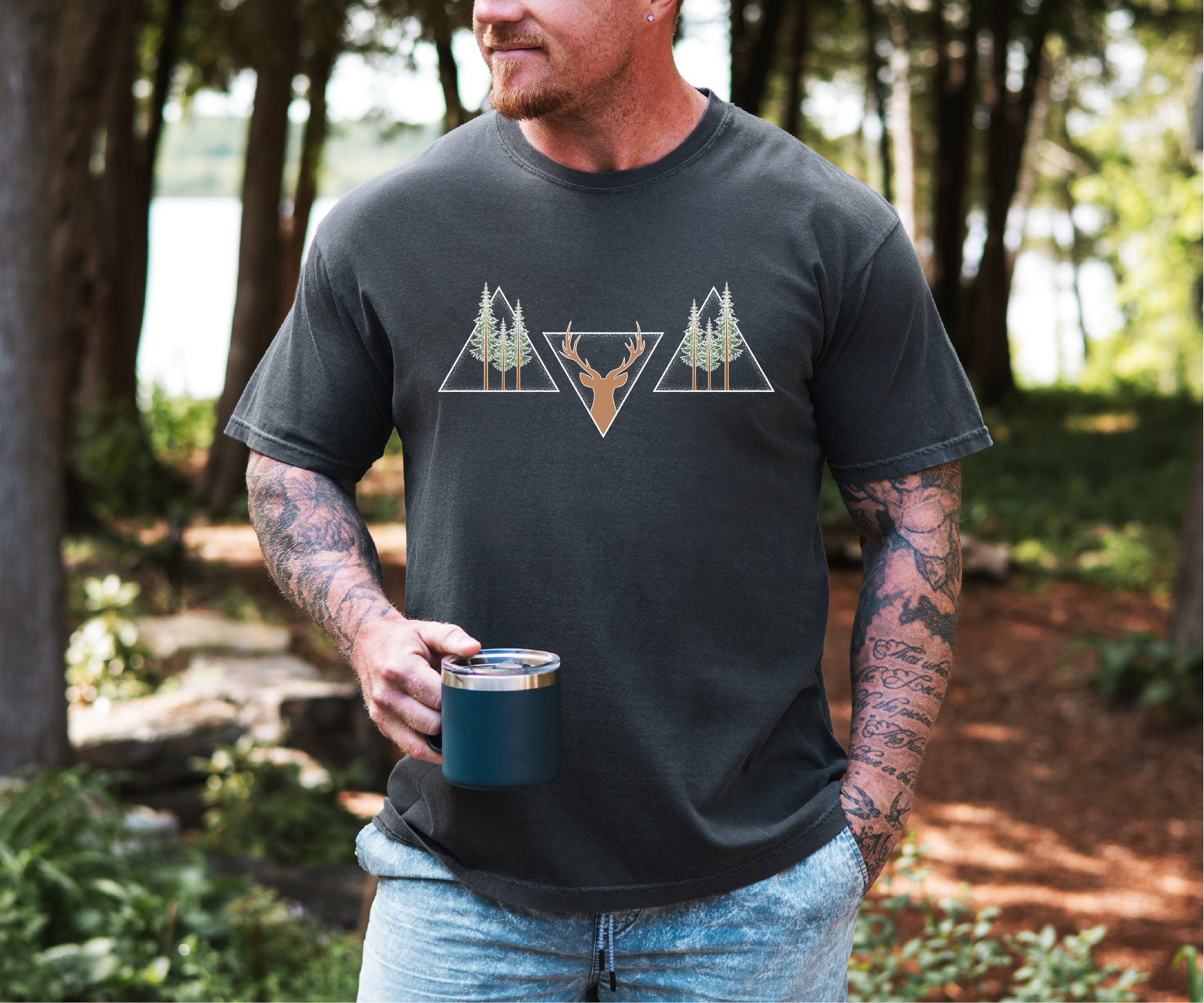 Hunting Triangles Unisex T-shirt