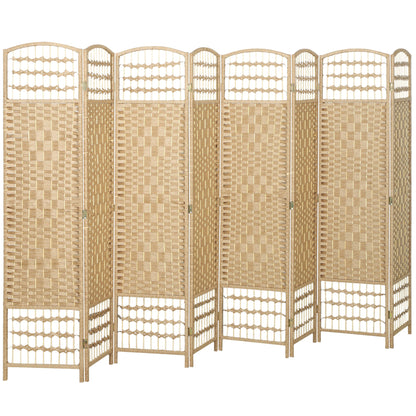 4 Panel Folding Room Divider, Portable Privacy Screen, Wave Fiber Room Partition for Home Office, Black