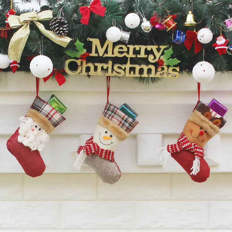 Christmas Stocking Gift Bag and Tree Decorations