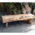 Banc de buche - teck ancien