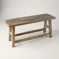 Banc en teck recyclé LEON-90cm