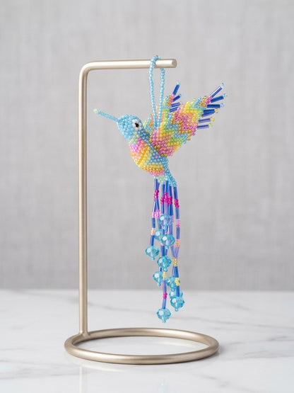 Blue Beaded Humming Bird