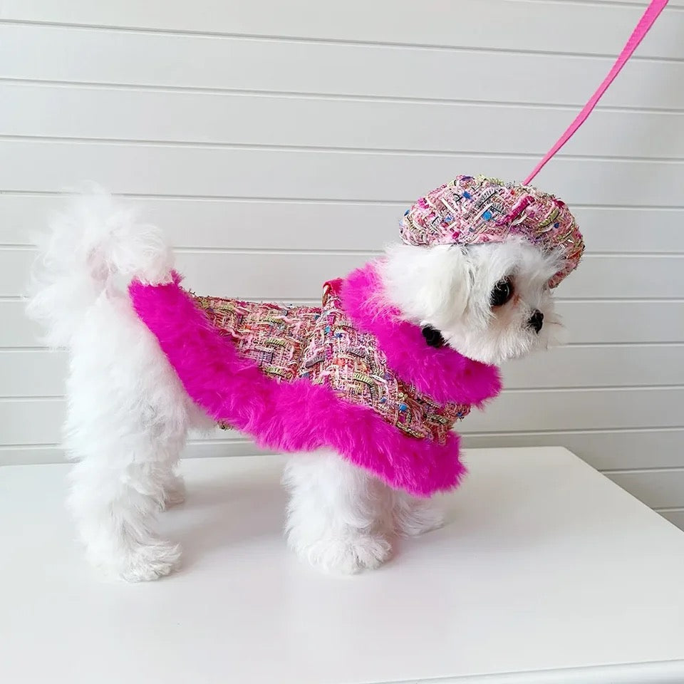 Sweet November Garden Harness Dress Set | Dress with Hat and Leash