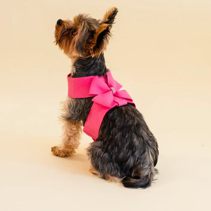 Pink Rhinestone Dog Harness & Leash Set