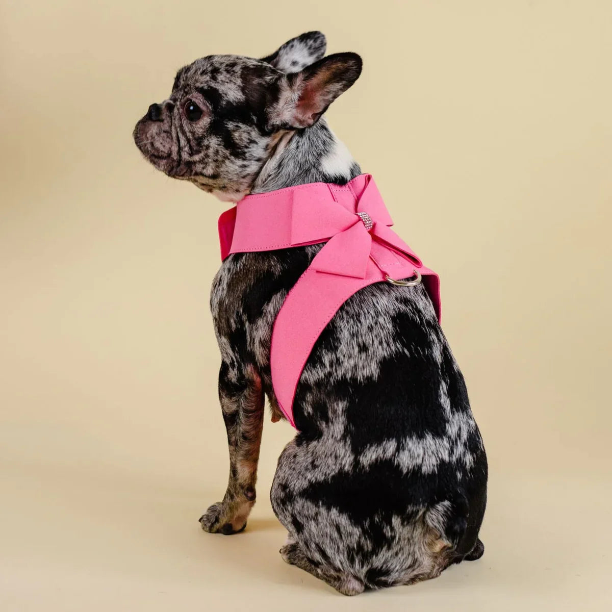Pink Rhinestone Dog Harness & Leash Set