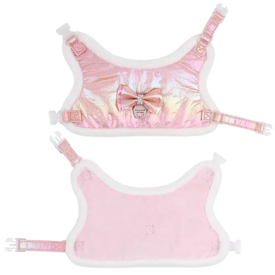 Waterproof Bow Dog Harness & Leash Set
