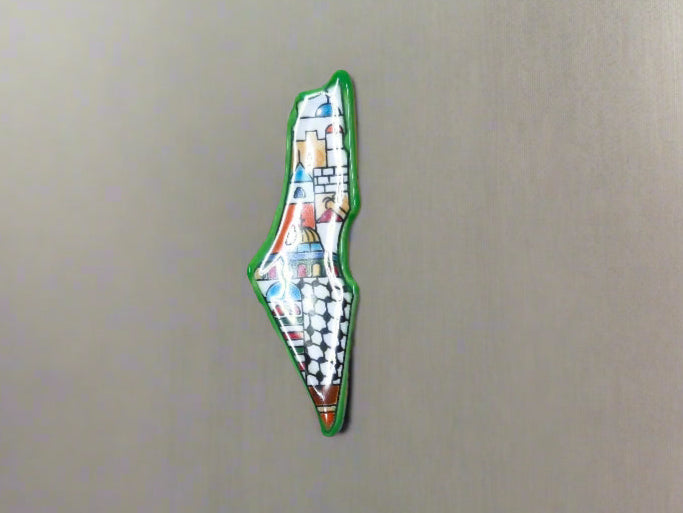 Fridge Magnet Map Ceramic Palestine