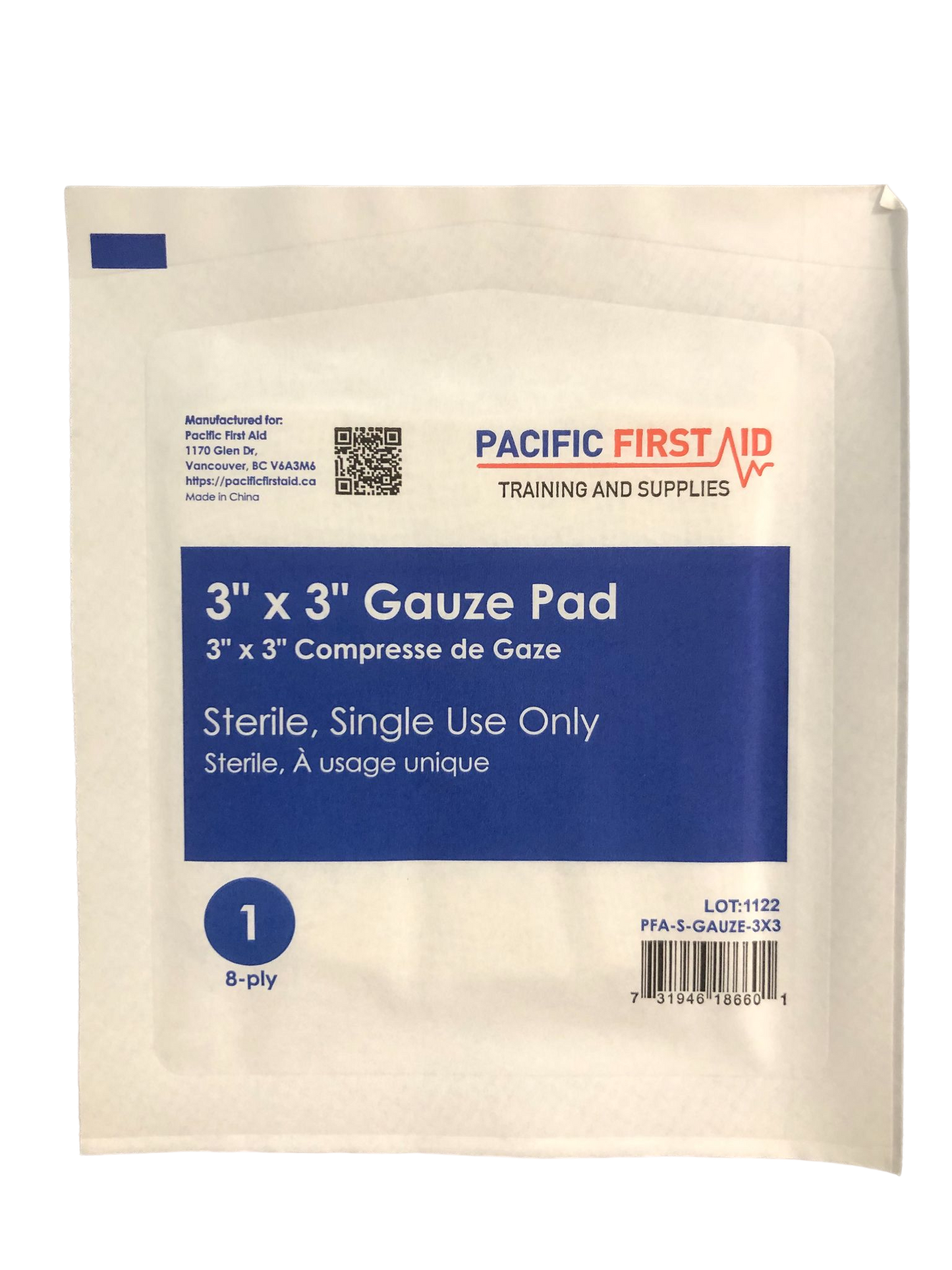 Sterile Gauze Pad 3" x 3" & 4" x 4"