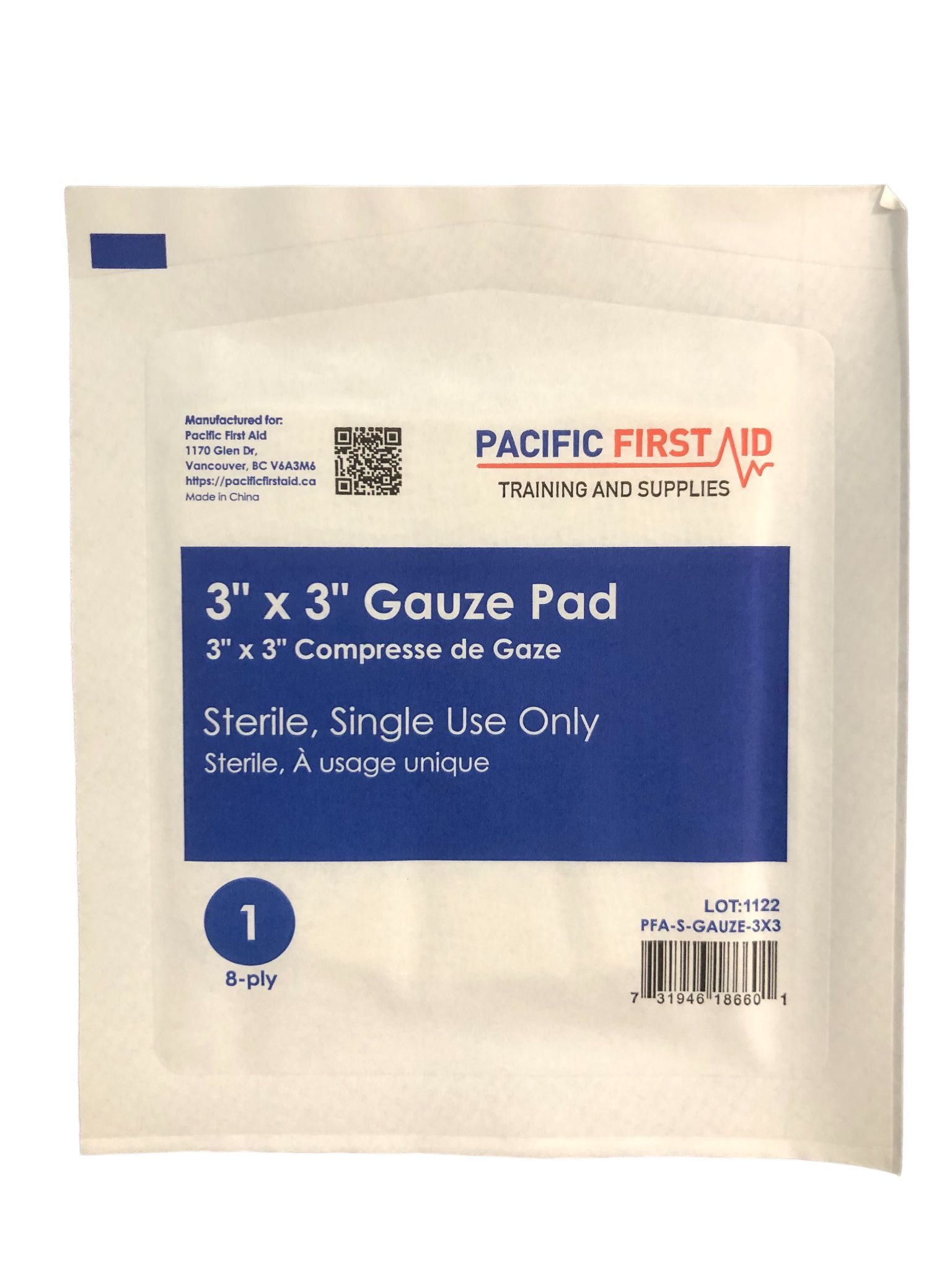 Sterile Gauze Pad 3" x 3" & 4" x 4"